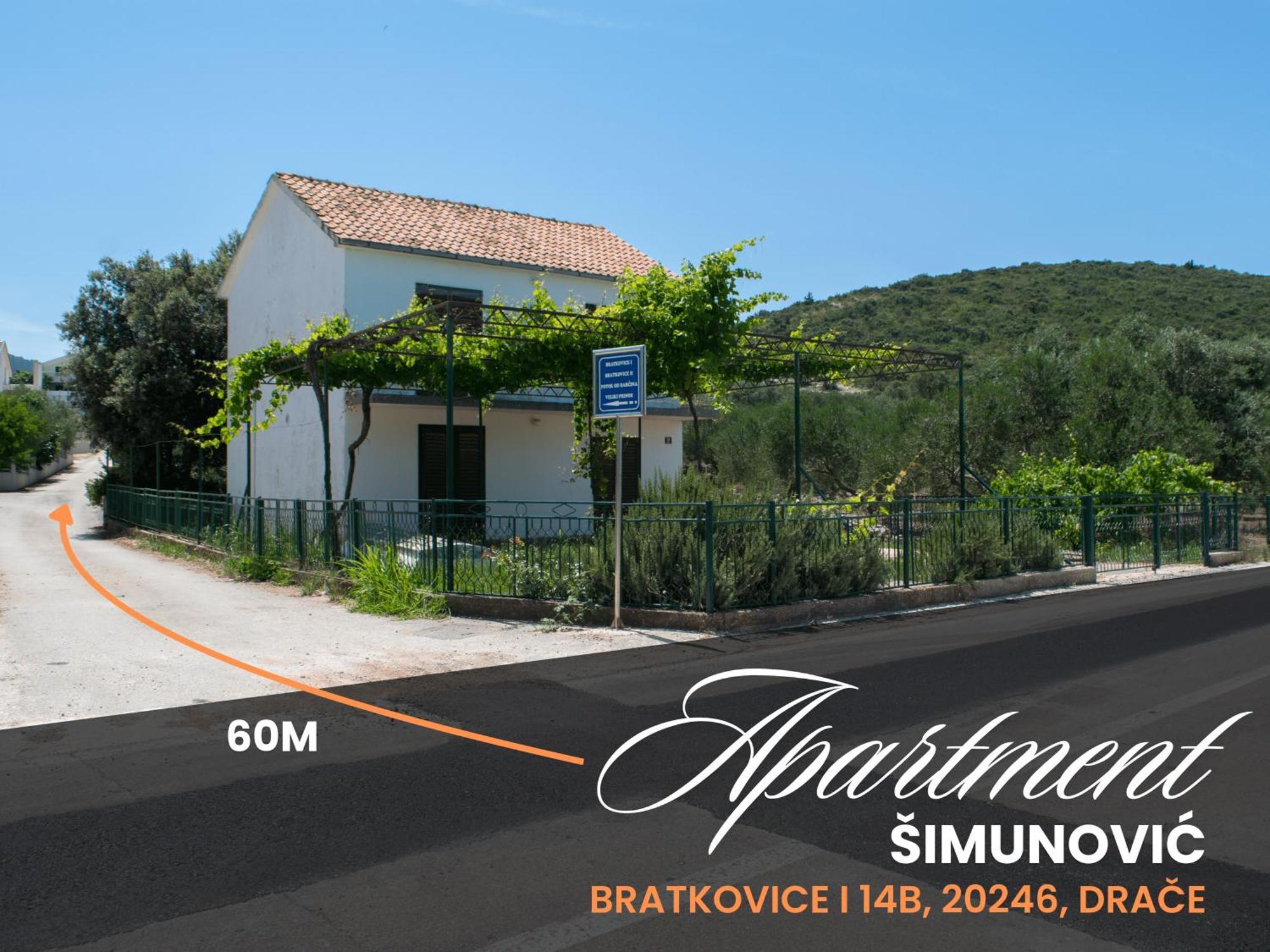 Apartment Simunovic Drače Exteriör bild
