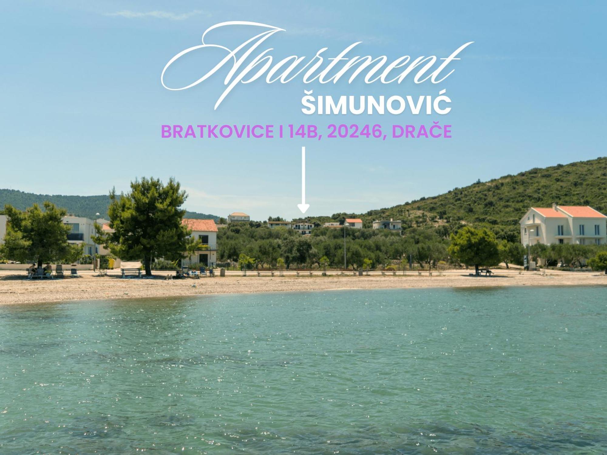 Apartment Simunovic Drače Exteriör bild